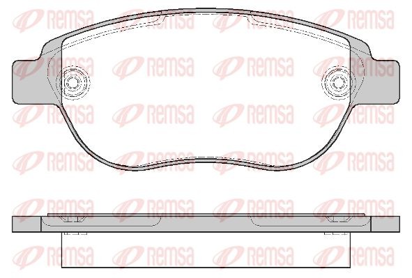 841 00 852 000B-SX=FDB1476=573031B !колодки дисковые п.\ Peugeot 307, Citroen Xs 0841.00 REMSA