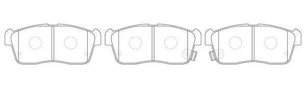 Колодки тормозные передние SUZUKI IGNIS 00/ALTO 02- BP29443 BP29443 SB NAGAMOCHI