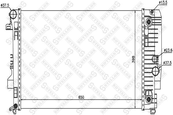 Радиатор охлаждения  1026560SX 10-26560-SX STELLOX
