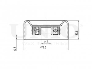 Ролик направляющий приводного ремня TNS-10105 UNIO
