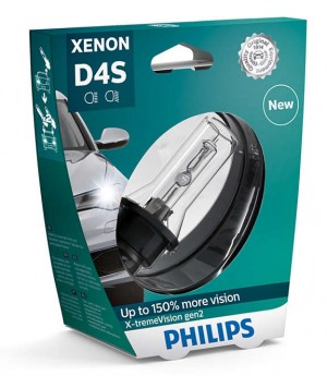 Лампа ксеноновая D4S 35W +150% P32d-5 4800K Xenon X-Treme Vision Gen2 PHILIPS 42402XV2S1 PHILIPS