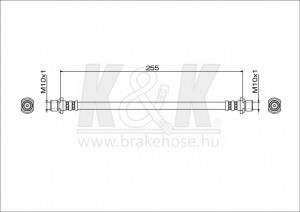 Шланг тормозной FT0585 FT0585 K K