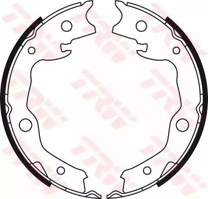 Колодки тормозные NISSAN Qashqai (07-) стояночного тормоза (4шт.) TRW GS8752 TRW