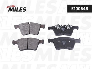 Колодки тормозные передние (Смесь Semi-Metallic) MERCEDES GL X164 4.2-5.0/ML W16 E100646 MILES