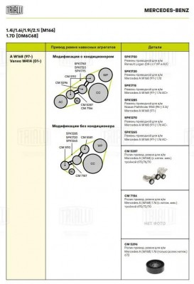 Ролик приводного ремня CM5296 TRIALLI