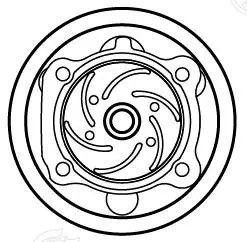 Насос водяной для а.м Opel Astra H 04- 1.3D LWP 2101 LWP2101 LUZAR