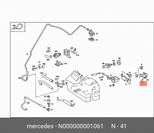 лампочка! блока упр. отопителем\MB W140 3.2 91-98 N 000000 001061 MERCEDES BENZ