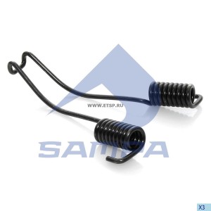 Пружина BPW полуприцепа колодок стяжная (121x18.5x3.5) SAMPA 070.194 SAMPA
