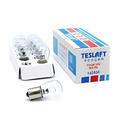 Лампа 12V P21W BA15s 460лм Стандарт TESLAFT (Россия) 142936 TESLAFT
