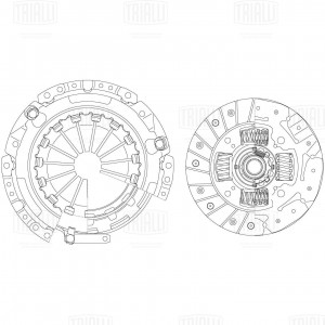 Сцепление в сборе (без муфты) FR 1902 TRIALLI