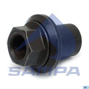 Гайка колеса MERCEDES MAN (M22х1.5/H=62мм,SW32) юбка подвижная,под литой диск SA 020458 SAMPA
