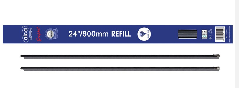 Лента щетки стеклоочистителя 600мм 24" одиночный профиль (2шт.) Refill Single Ed 119000 ALCA