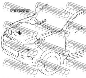 LAND CRUISER (150)-PRADO (2009>) 01101-GDJ150F FEBEST
