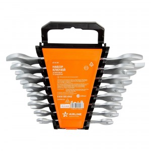 Набор ключей рожковых 8 предм. (8*10,10*12,12*13,14*15,13*17,17*19,19*22,22*24)  AT849 AIRLINE