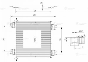 Радиатор кондиц. для а м DAF XF (02-) XF 105 (05-) (LRAC 2802) LRAC 2802 LUZAR