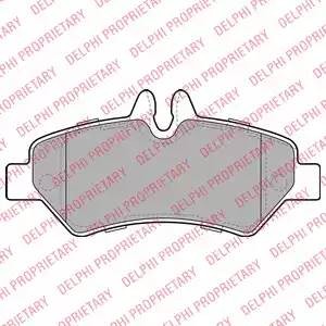 Колодки тормозные MERCEDES Sprinter (06-) VW Crafter 30-50 (06-) задние (4шт.) D LP1983 DELPHI