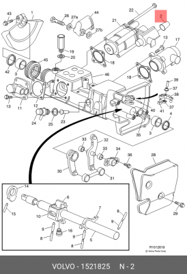 Фильтр воздушной системы КПП VOLVO 1521825 VOLVO