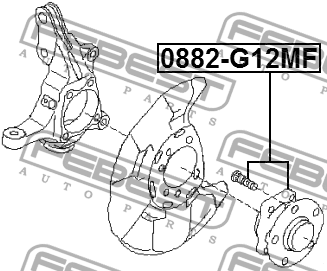 Ступица в сборе передняя SUBARU LEGACY B15 2014.08-2020.12 0882-G12MF 0882-G12MF FEBEST