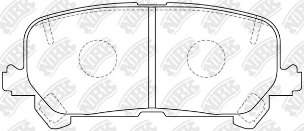 PN0646-NIBK колодки дисковые! задние\ Honda Pilot, Acura MDX 16> PN0646 NIBK