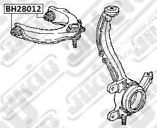 Сайлентблок верхн рычага HONDA ACCORD 97-15, ODYSSEY 03-13 BH28012 BH28012 JIKIU