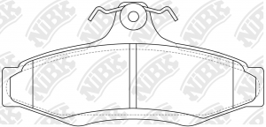 Колодки тормозные дисковые PN0424 PN0424 NIBK