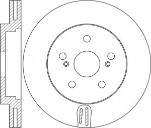 Диск тормозной TOYOTA Camry (18-),Rav 4 (19-) передний (1шт.) NIBK RN2068 NIBK
