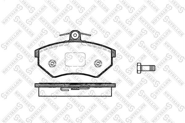 колодки дисковые п.!\ Chery Amulet/QQ/Tiggo all 06> 412-000-SX STELLOX