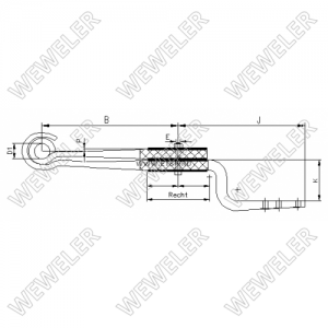 полурессора 2-ух лист. !2/38x82x100 500+470/320/50/70 Kr150 \BPW F179Z191ZA75 WEWELER