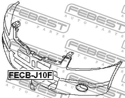 Заглушка буксировочного крюка FECB-J10F FECB-J10F FEBEST