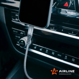 Кабель Type-C - Type-C поддержка PD 2м, серый нейлоновый ACH-C-42 ACH-C-42 AIRLINE