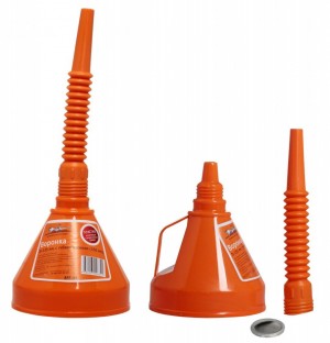 Воронка для бензина с гофрой (d=135мм) стальной фильтр /AIRLINE/ APF-05 AIRLINE