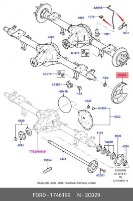 пыльник тормозного диска !\ Ford 1746199 FORD