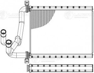 Радиатор отоп. для а/м Toyota Corolla (01-) (LRh 1912) LRH 1912 LUZAR