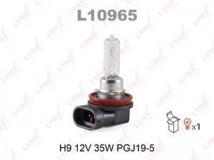 H9 12V-65W PGJ19-5 V=12, W=65, H9, белый PGJ19-5 L10965 LYNXAUTO