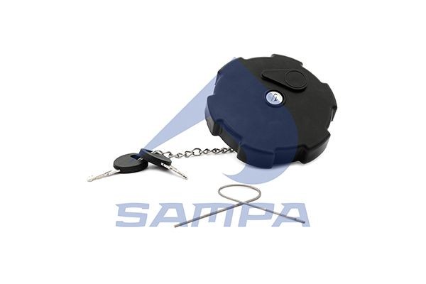 Крышка бака топливного IVECO MERCEDES RENAULT VOLVO с ключом (пластик) SAMPA 209.201 SAMPA