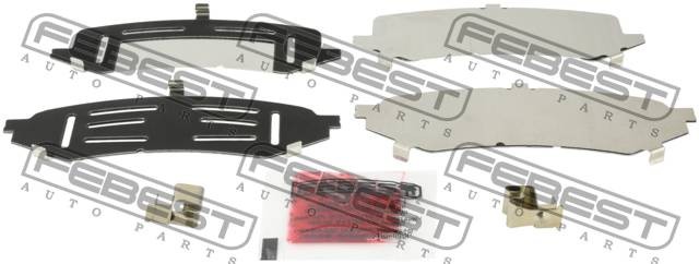 Комплект монтажный для дисковых колодок TOYOTA LAND CRUISER 100 1998-2007 0103-H 0103-HDJ100R FEBEST