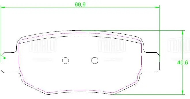 Колодки торм. Chery Tiggo 4 Pro (20-)/Omoda C5 (22-) 2WD диск. зад. (PF 2311) PF2311 TRIALLI