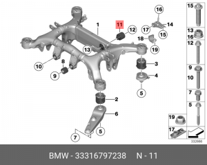 5-СЕРИЯ F10/F11 (2009>) / 7-СЕРИЯ F01/F02 (2008-20 33 31 6 797 238 BMW