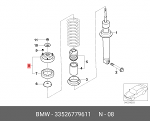 Опора стойки амортизатора BMW 33 52 6 779 611 BMW