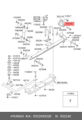 ПАЛЕЦ РЫЧАГА ПОДВЕСКИ 5522455200 MOBIS