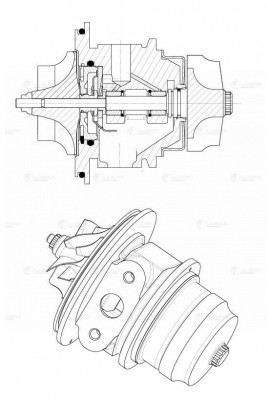 турбокомпрессор !без корпуса (картридж) \IVECO Daily 06> LAT 5005 LUZAR