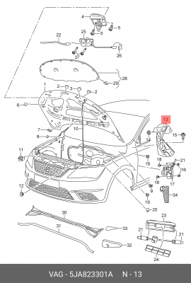 SKODA RAPID (2013>) 5JA 823 301 A VAG