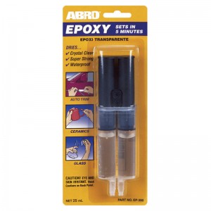 клей эпоксидный 5-ти минутный универсальный! шприц 25ml\ EP300 ABRO