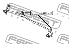 Втулка заднего стабилизатора d17 CHRYSLER VOYAGER 2007-2016 CRSB-CARR CRSB-CARR FEBEST