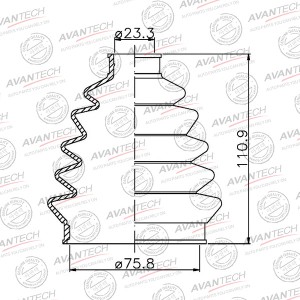 Пыльник привода Avantech BD0226 AVANTECH