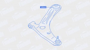 Сайлентблок рычага передней подвески заднийOutlander ASX Lancer C-Crosser 4007 4 SB860 FINWHALE