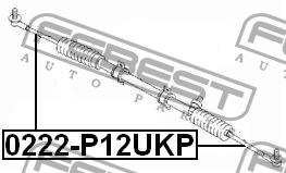 Тяга рулевая NISSAN PRIMERA P12 2001-2007 0222-P12UKP 0222-P12UKP FEBEST