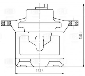 Суппорт торм. для а/м Hyundai i30 II (11-) перед. лев. d=57мм (диск 28мм) (CF 20 CF 201401 TRIALLI