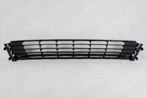 Решетка в бампер нижняя Volkswagen Polo sedan 5 2015-2020, под хромированную нак OEM3675 OEMPARTS