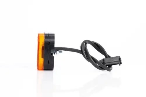 фонарь габаритный! LED, желтый, 62х62, с проводом 0.5м\ FT027ZLED FRISTOM